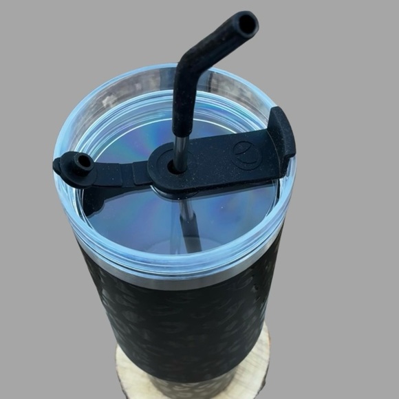 40oz Black Leopard Print Tumbler NEW - Picture 4 of 8